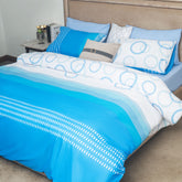 Blue Circles King Quilt Cover Set